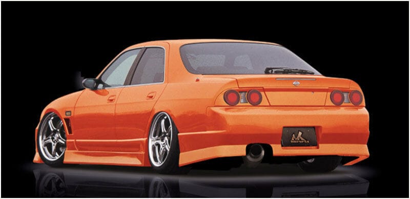 Installed View - Nissan Skyline R33 Sedan: M-Sport Style Side Skirts