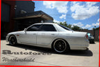 Installed View - Nissan Skyline R33 Sedan: Premium Window Visors