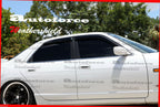 Installed View - Nissan Skyline R33 Sedan: Premium Window Visors