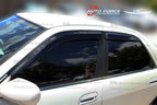Installed View - Nissan Skyline R33 Sedan: Premium Window Visors