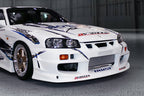 Installed View - Nissan Skyline R34 Coupe: Bomex Style Front Bumper