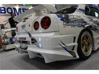 Installed View - Nissan Skyline R34 Coupe: Bomex Style Rear Bumper