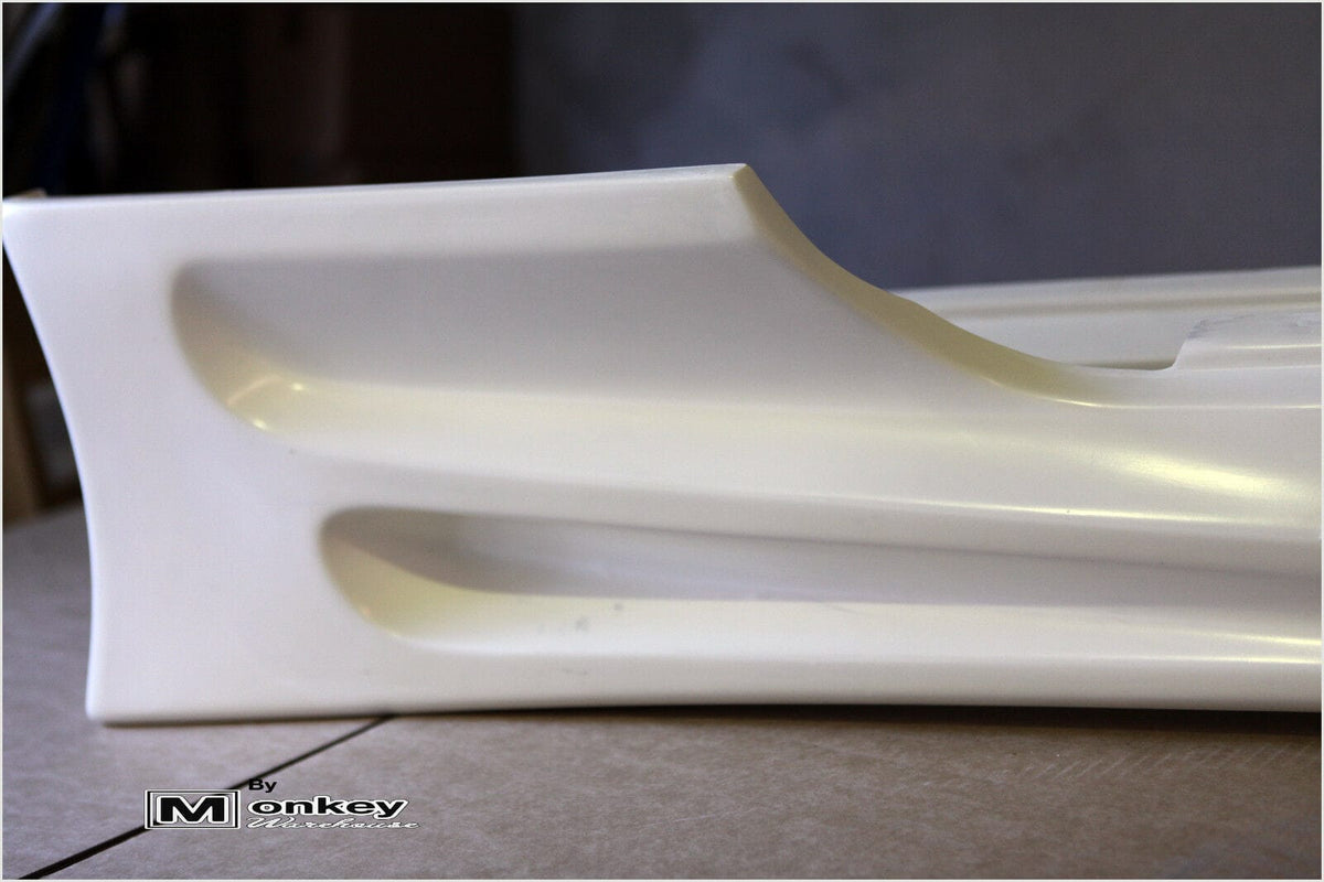 Installed View - Nissan Skyline R34 Coupe: Bomex Style Side Skirts