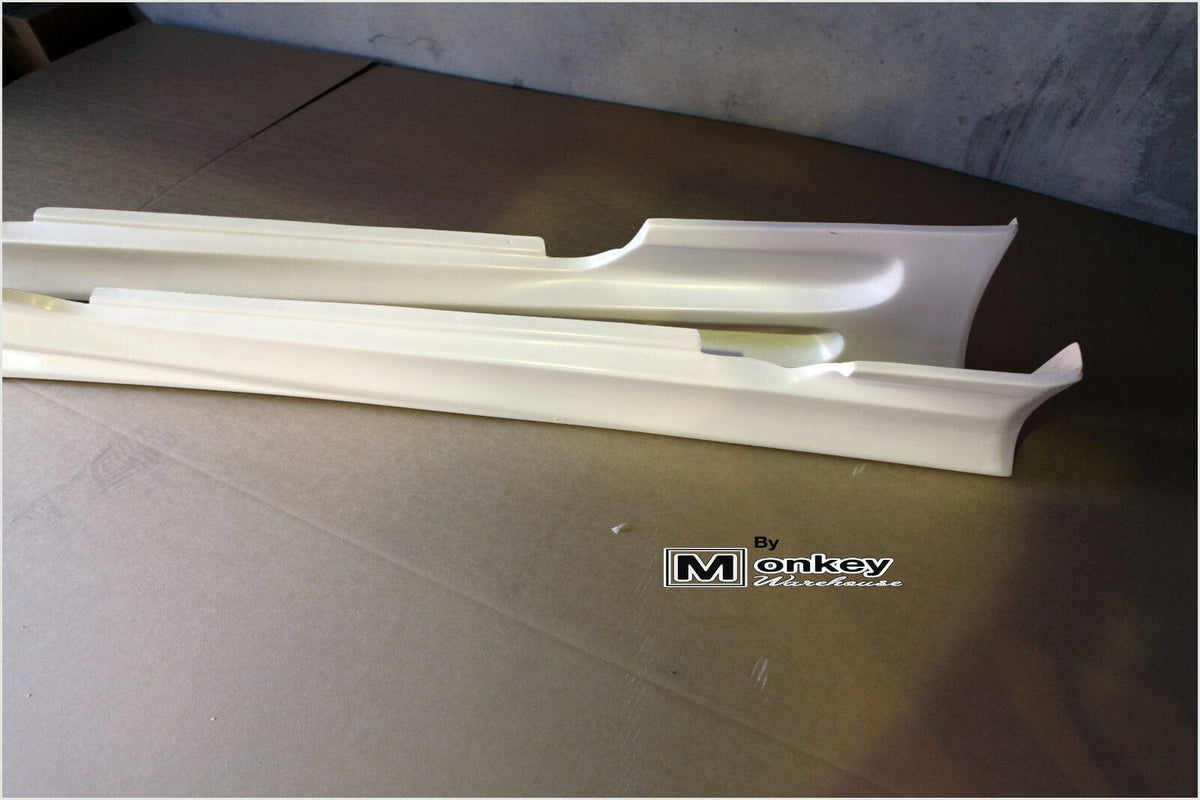 Installed View - Nissan Skyline R34 Coupe: Bomex Style Side Skirts