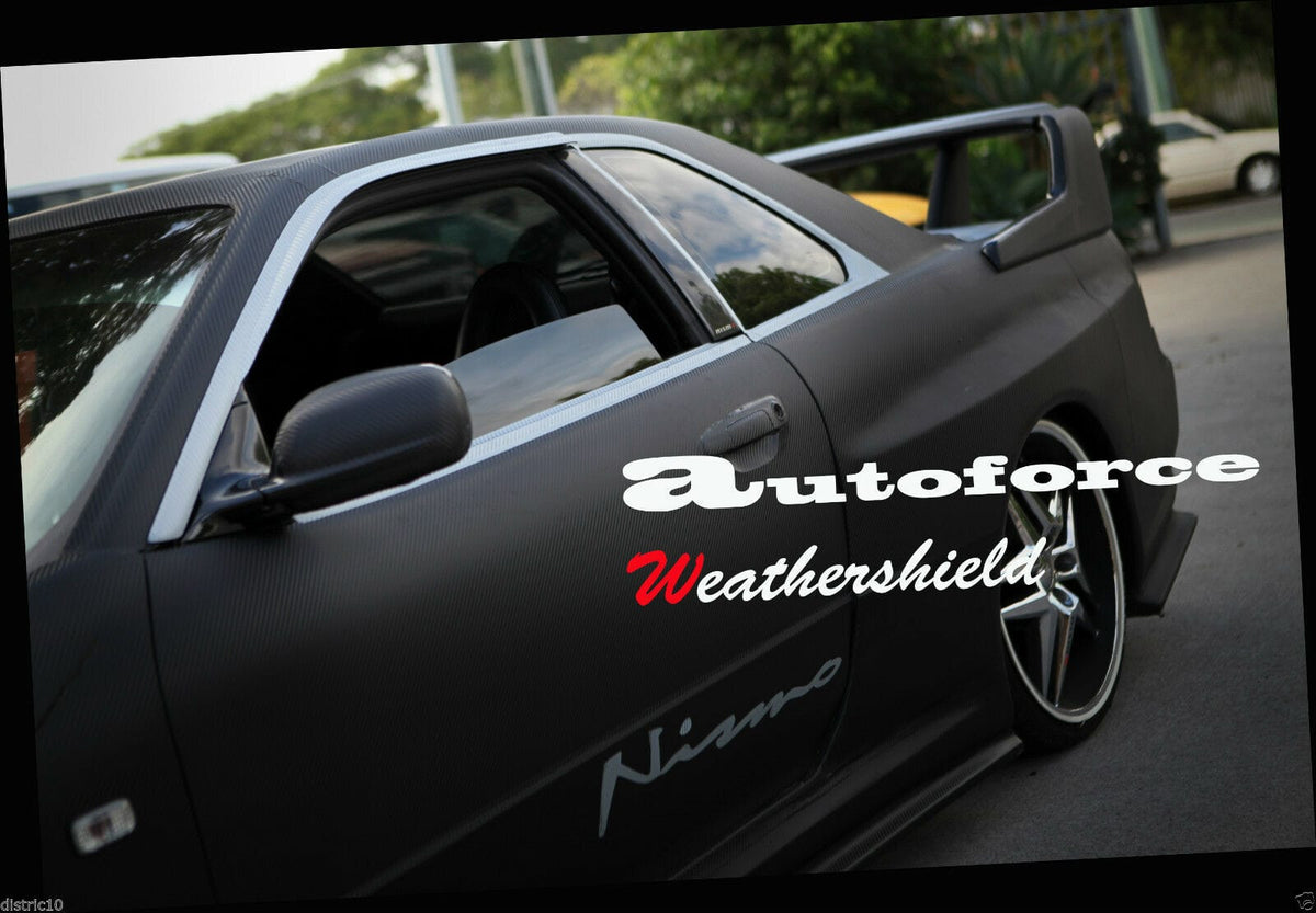 Installed View - Nissan Skyline R34 Coupe: Premium Window Visors