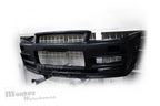 Installed View - Nissan Skyline R34 GT-R: Nur Spec Style Front Bumper