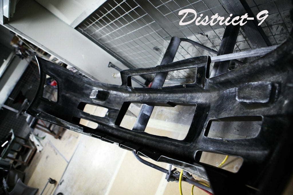Installed View - Nissan Skyline R34 GT-R: Nur Spec Style Front Bumper