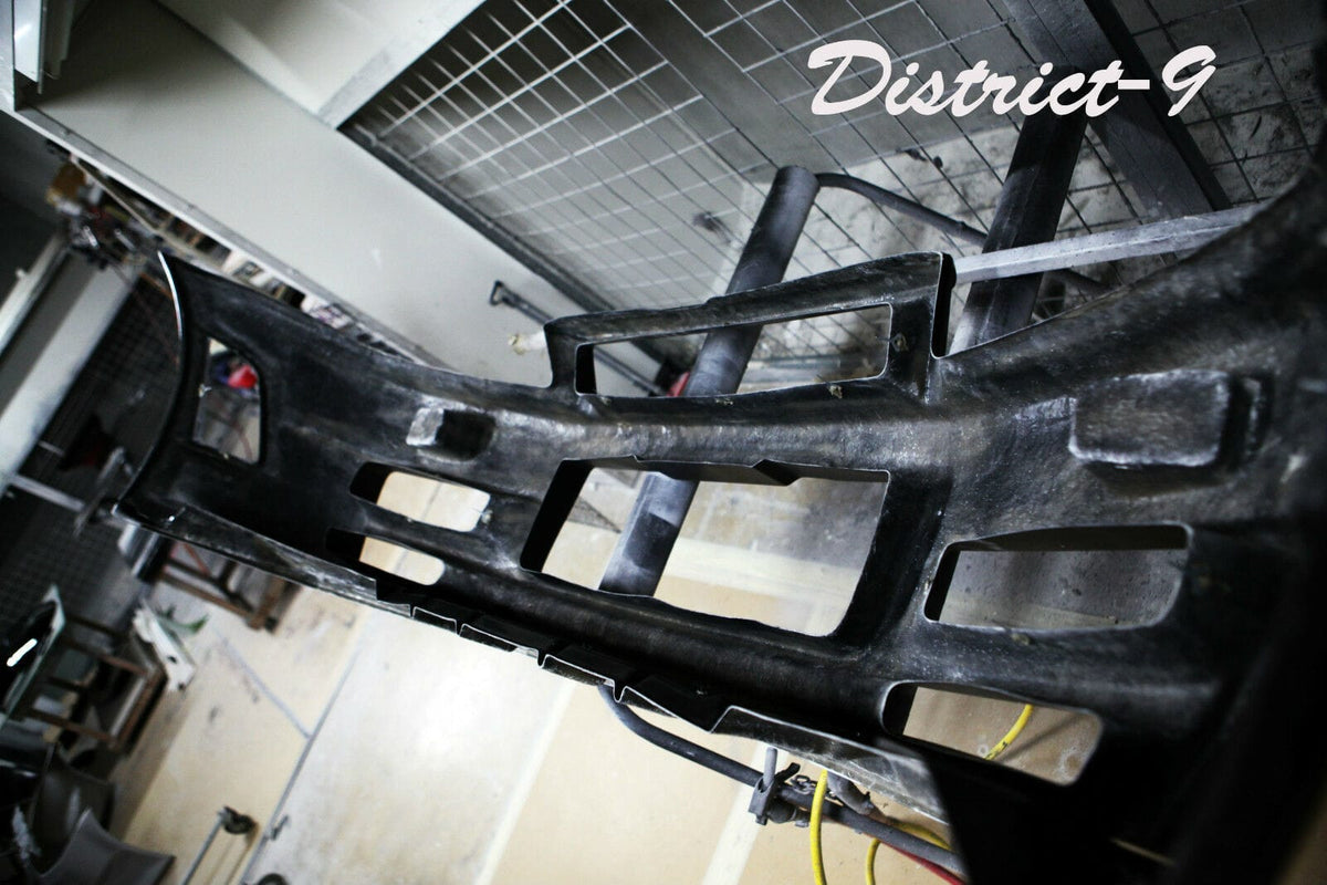 Installed View - Nissan Skyline R34 GT-R: Nur Spec Style Front Bumper