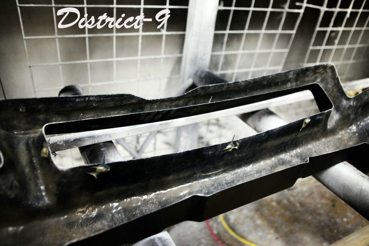 Installed View - Nissan Skyline R34 GT-R: Nur Spec Style Front Bumper