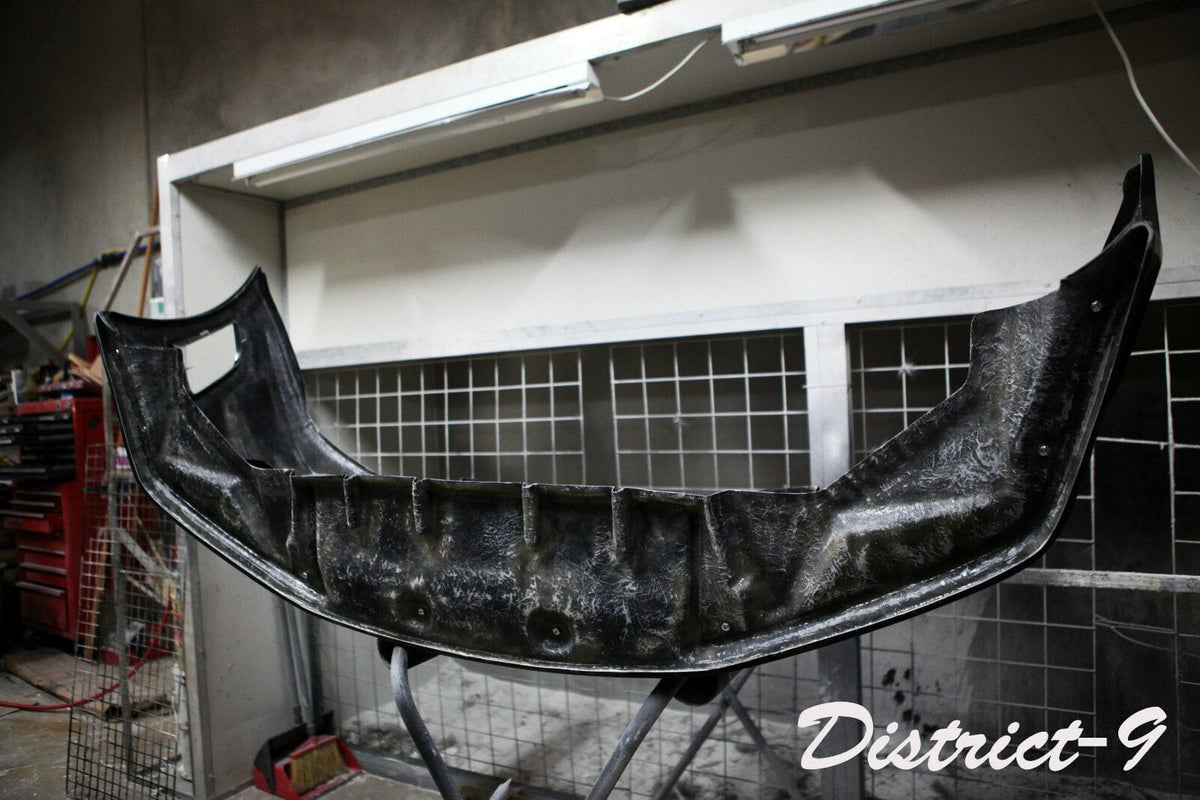 Installed View - Nissan Skyline R34 GT-R: Nur Spec Style Front Bumper