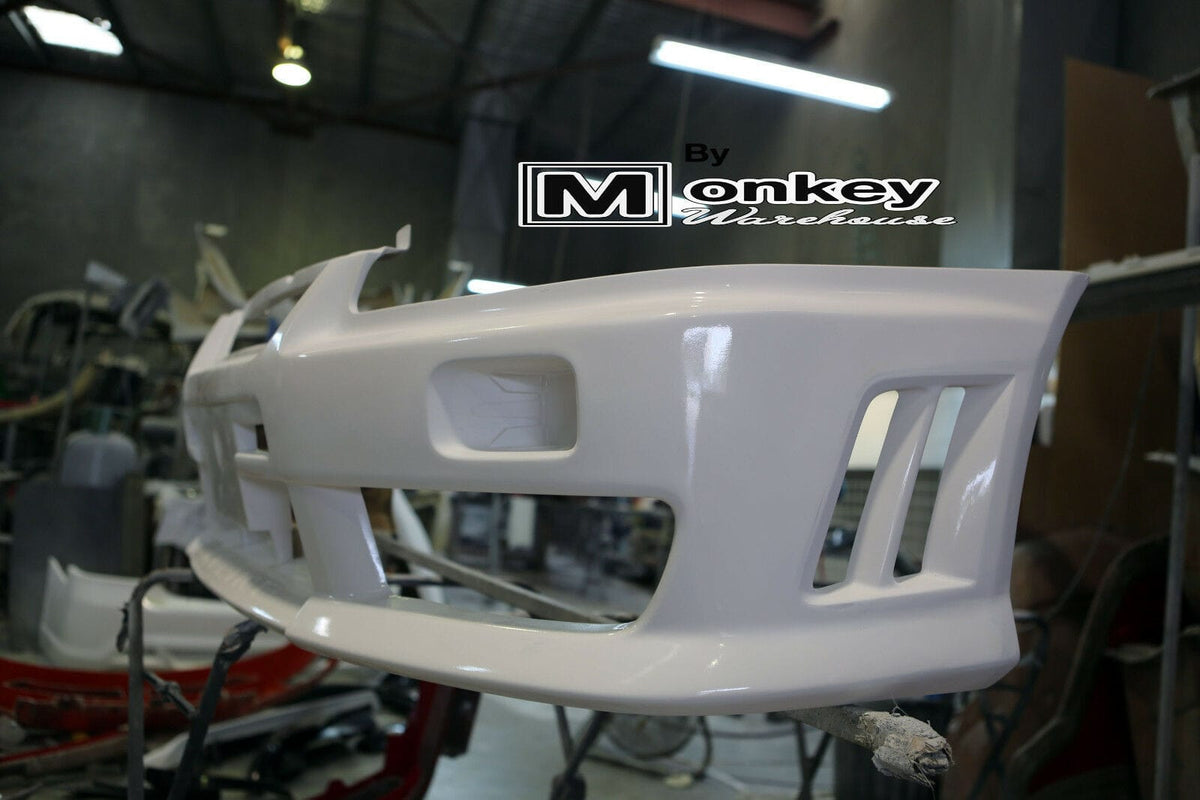 Installed View - Nissan Skyline R34 GT-T: Nismo Style Front Bumper