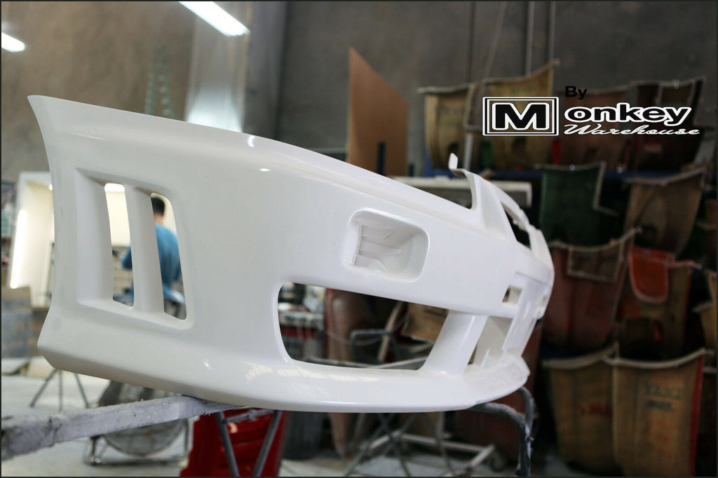 Installed View - Nissan Skyline R34 GT-T: Nismo Style Front Bumper