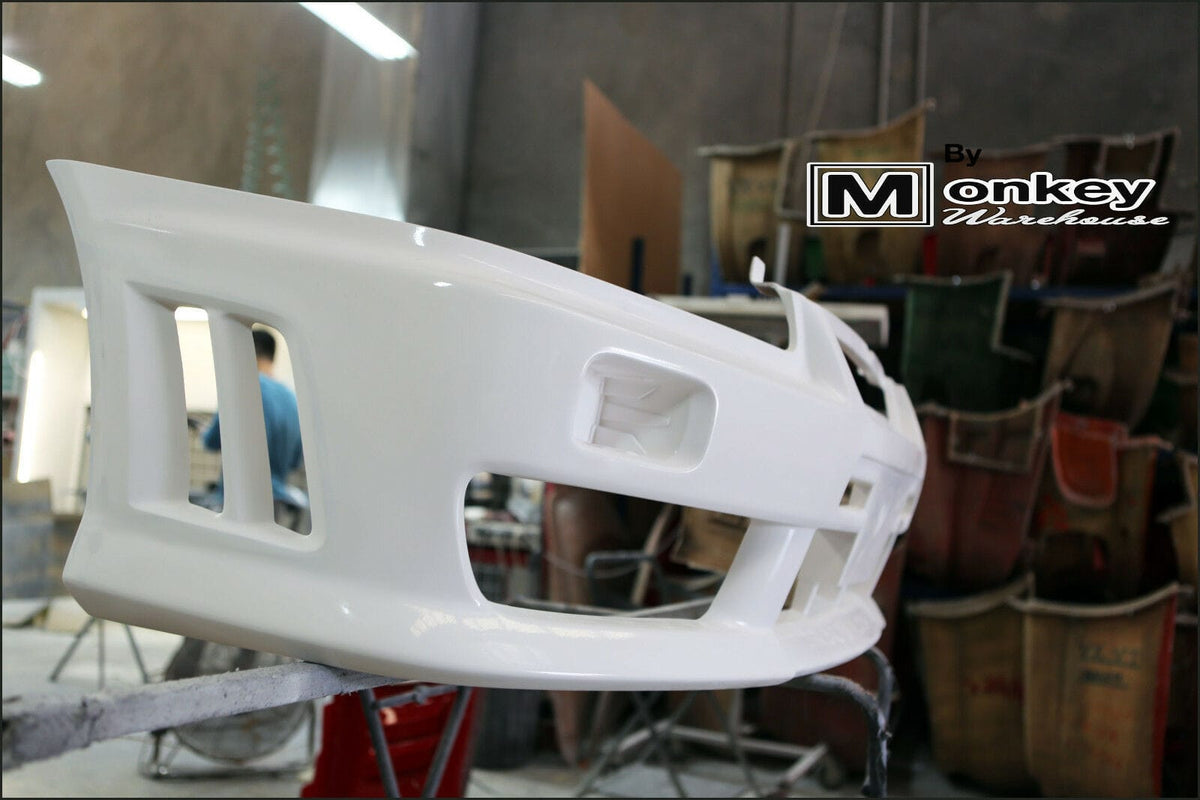 Installed View - Nissan Skyline R34 GT-T: Nismo Style Front Bumper