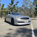 Installed View - Nissan Skyline V35 Coupe: Ings Style Front Bumper Lip