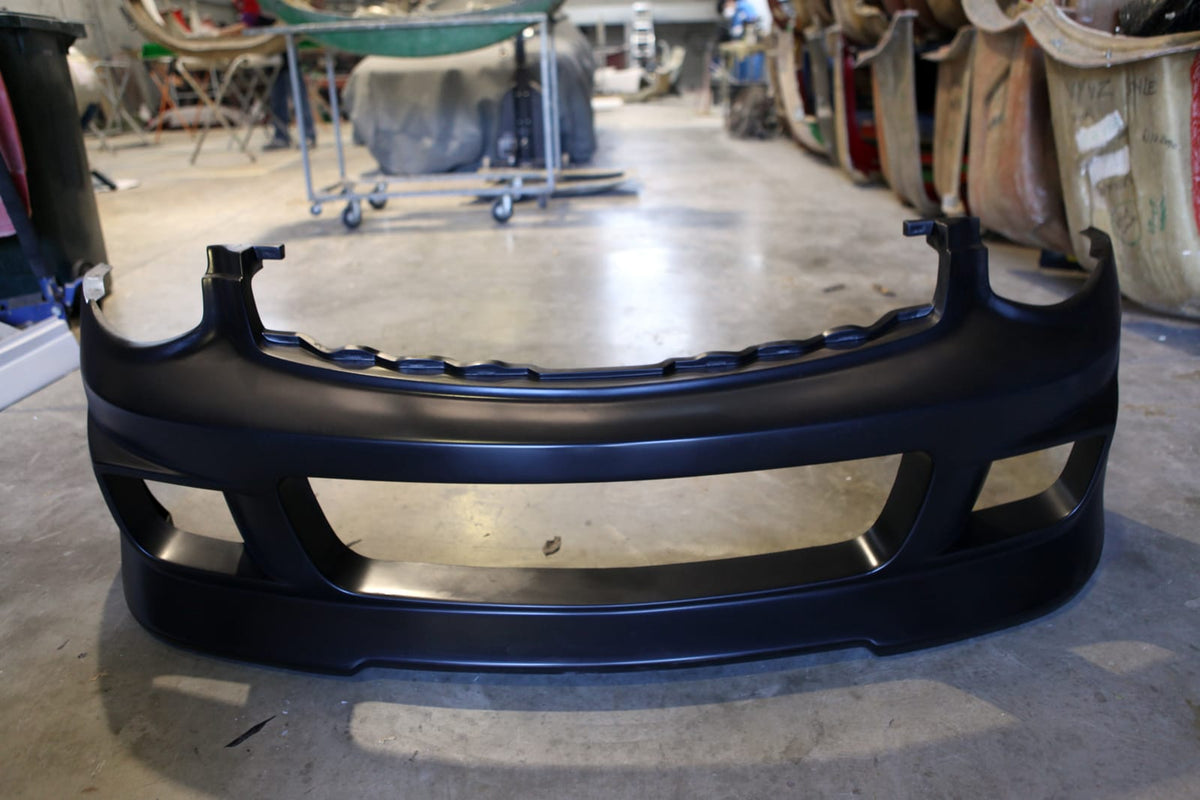 Installed View - Nissan Skyline V35 Coupe: Trust Greddy Front Bumper