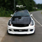 Installed View - Nissan Skyline V35 Coupe: Trust Greddy Front Bumper