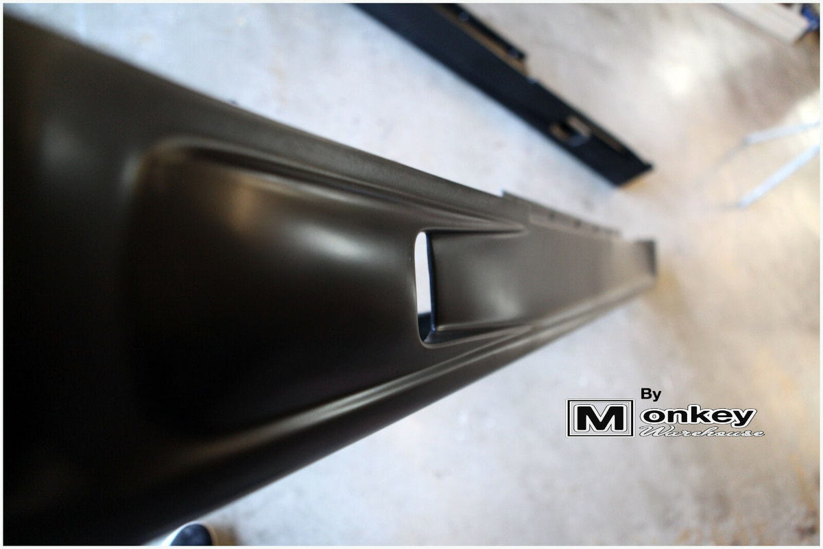 Installed View - Nissan V35 Skyline Coupe: Trust Greddy Style Side Skirts