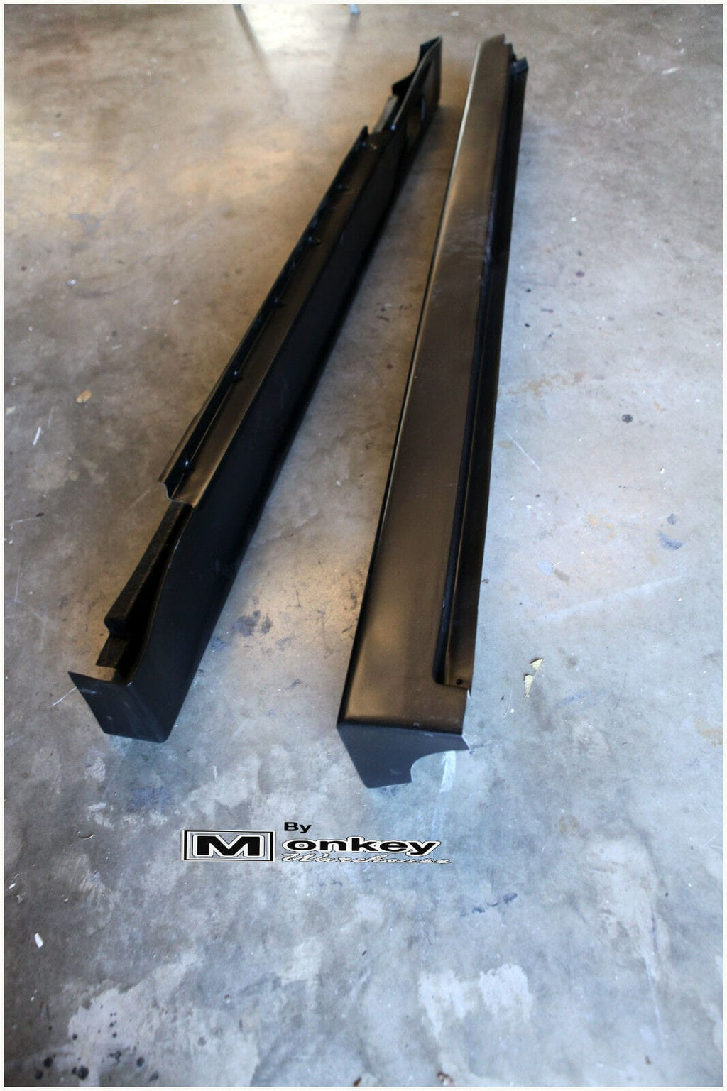 Installed View - Nissan V35 Skyline Coupe: Trust Greddy Style Side Skirts
