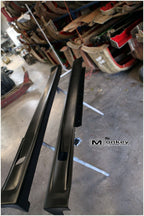 Installed View - Nissan V35 Skyline Coupe: Trust Greddy Style Side Skirts
