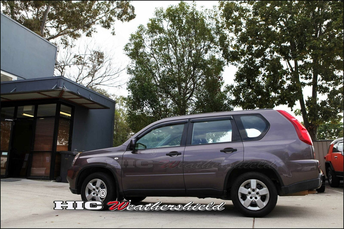 Installed View - Nissan X-Trail T31 (2007-2013): Premium Window Visors