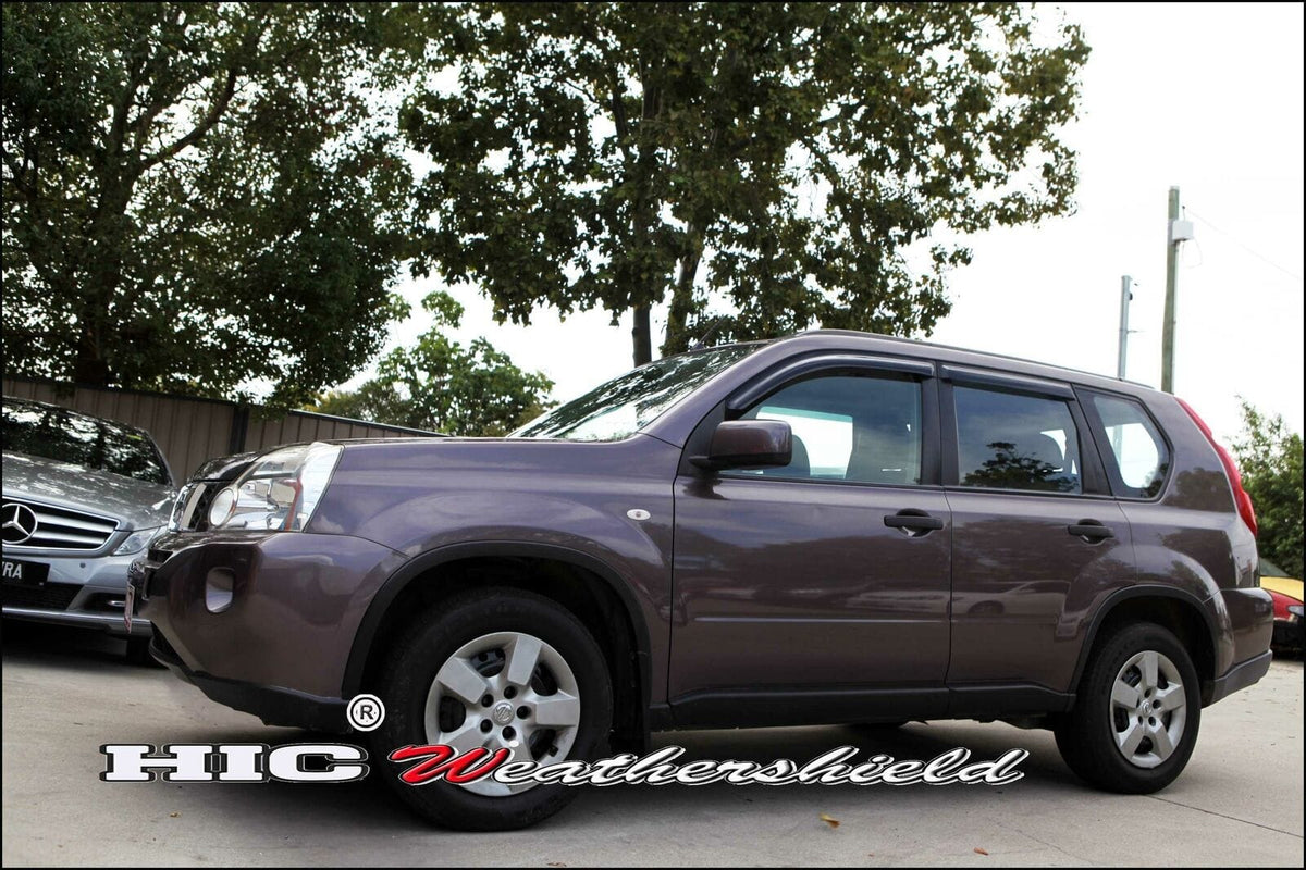 Installed View - Nissan X-Trail T31 (2007-2013): Premium Window Visors