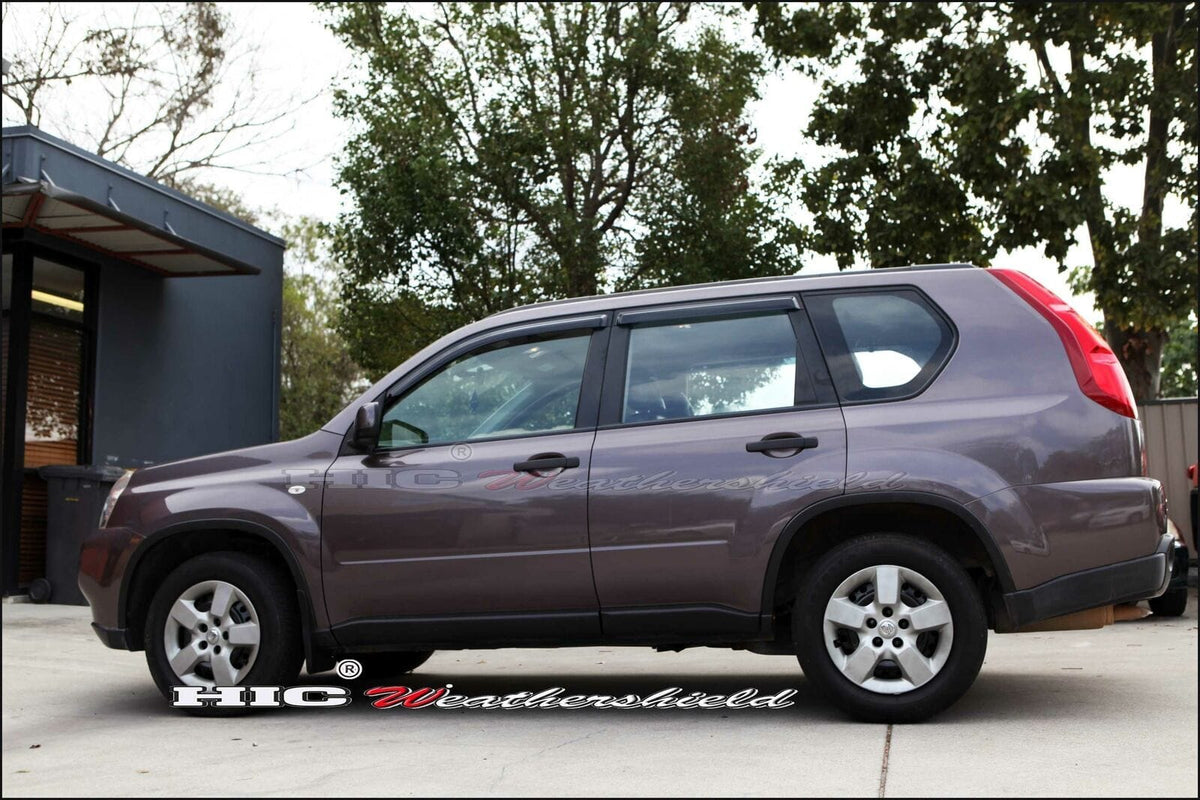 Installed View - Nissan X-Trail T31 (2007-2013): Premium Window Visors