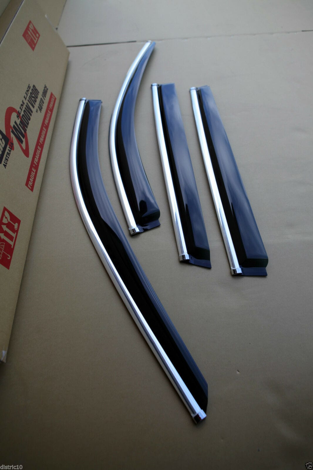 Installed View - Nissan X-Trail T32 (2014-2019): Premium Window Visors with Chrome Trim