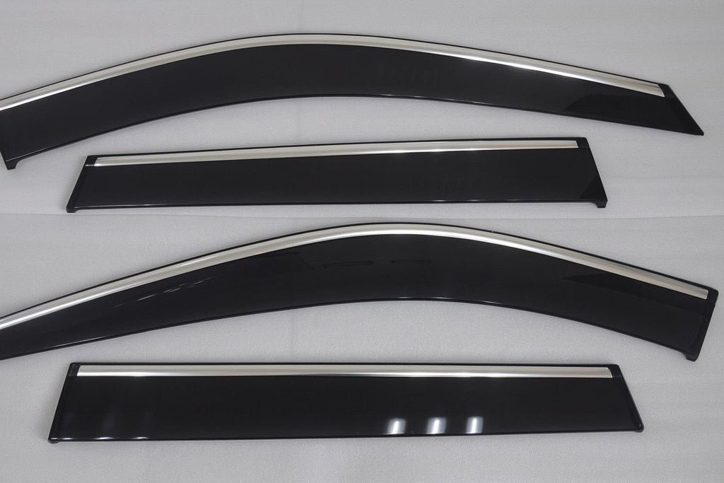 Installed View - Nissan X-Trail T33 (2021-On): Premium Window Visors Chrome Trim