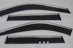 Installed View - Nissan X-Trail T33 (2021-On): Premium Window Visors Chrome Trim