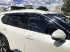 Installed View - Nissan X-Trail T33 (2021-On): Premium Window Visors Chrome Trim