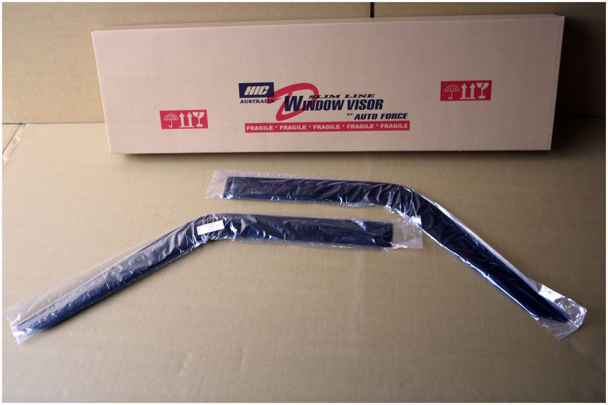 Installed View - Proton Jumbuck Ute: Premium Window Visors