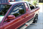 Installed View - Proton Jumbuck Ute: Premium Window Visors