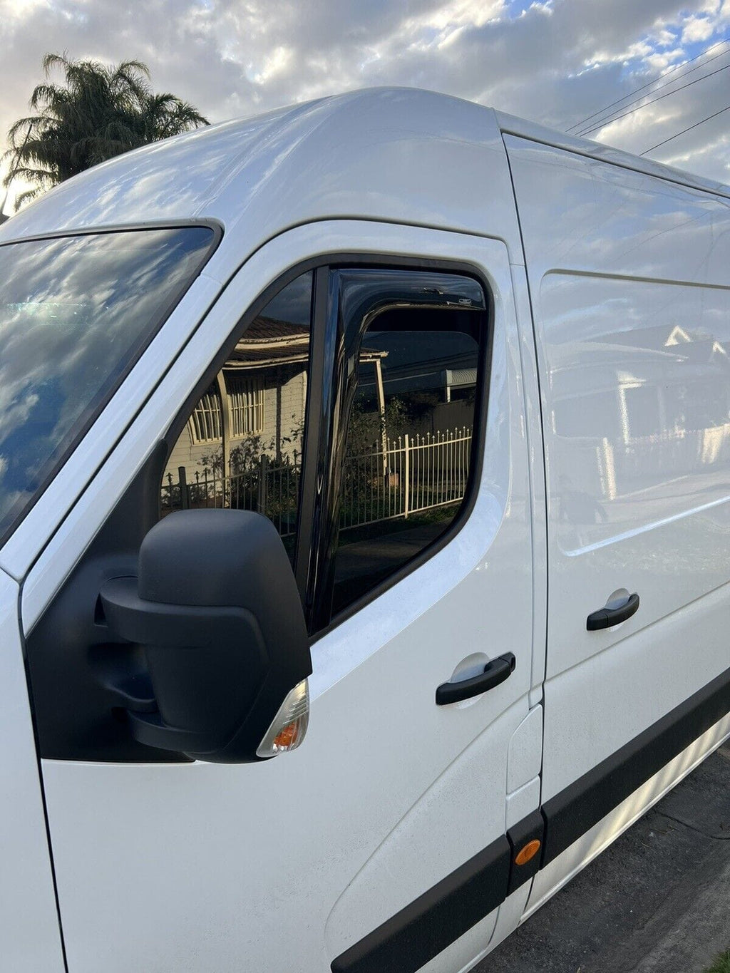 Installed View - Renault Master (2012-2024): Premium In-Channel Window Visors