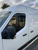 Installed View - Renault Master (2012-2024): Premium In-Channel Window Visors