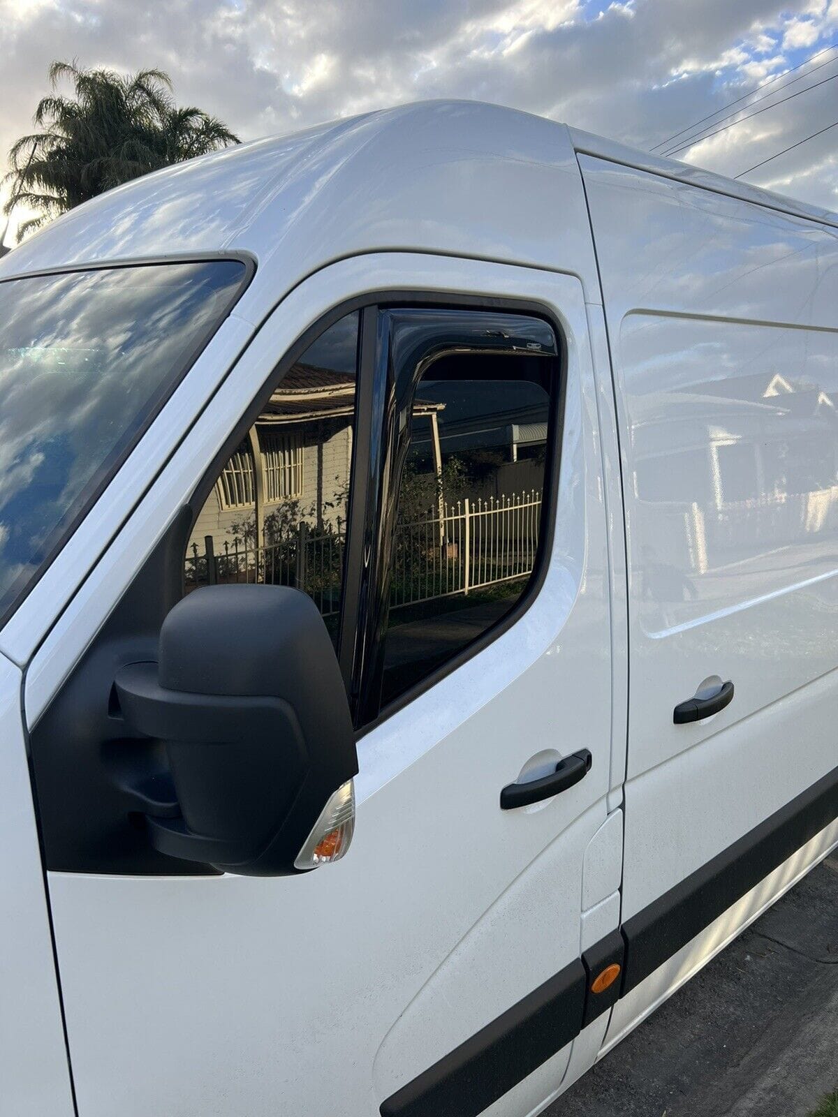 Installed View - Renault Master (2012-2024): Premium In-Channel Window Visors