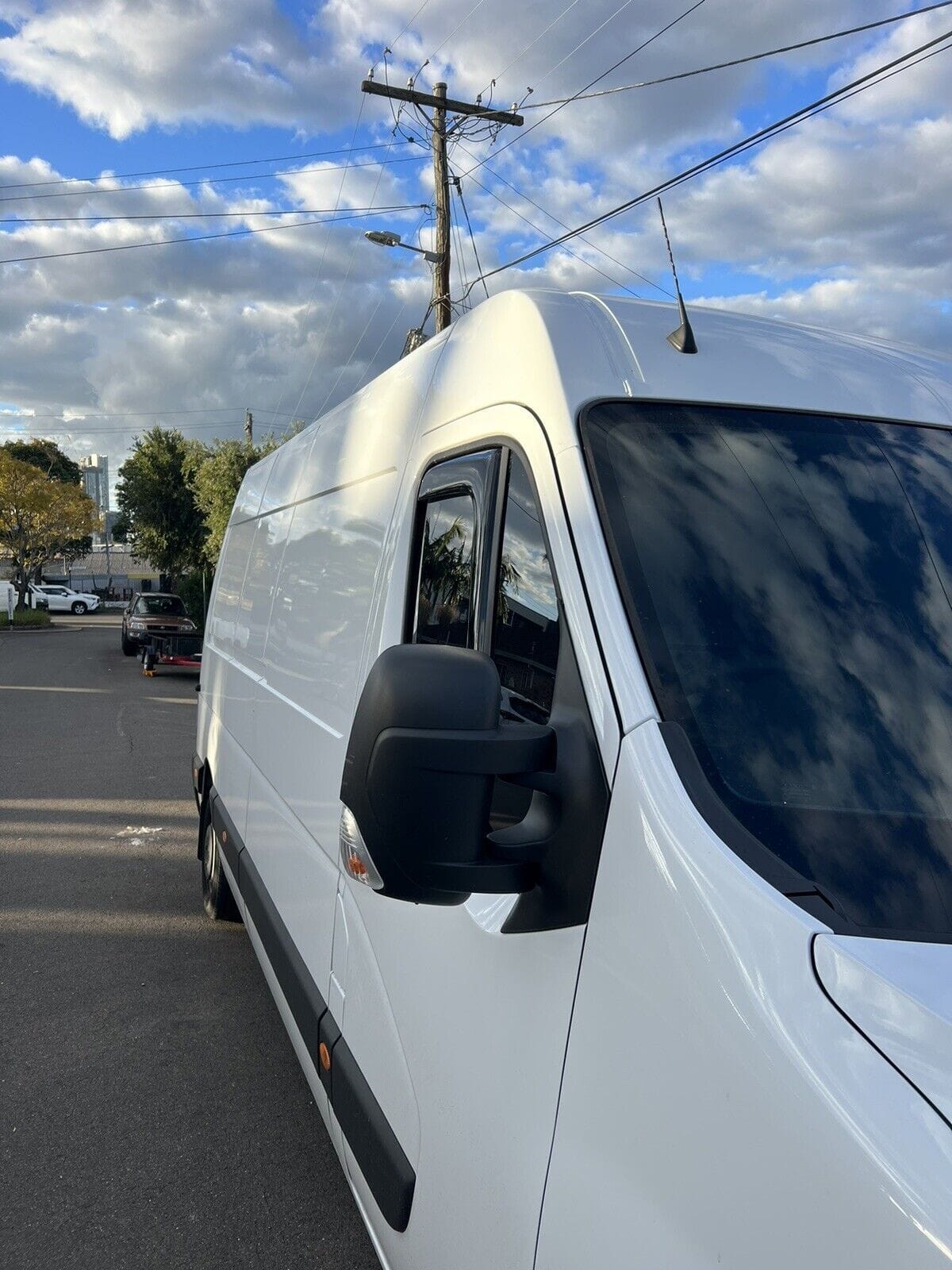 Installed View - Renault Master (2012-2024): Premium In-Channel Window Visors