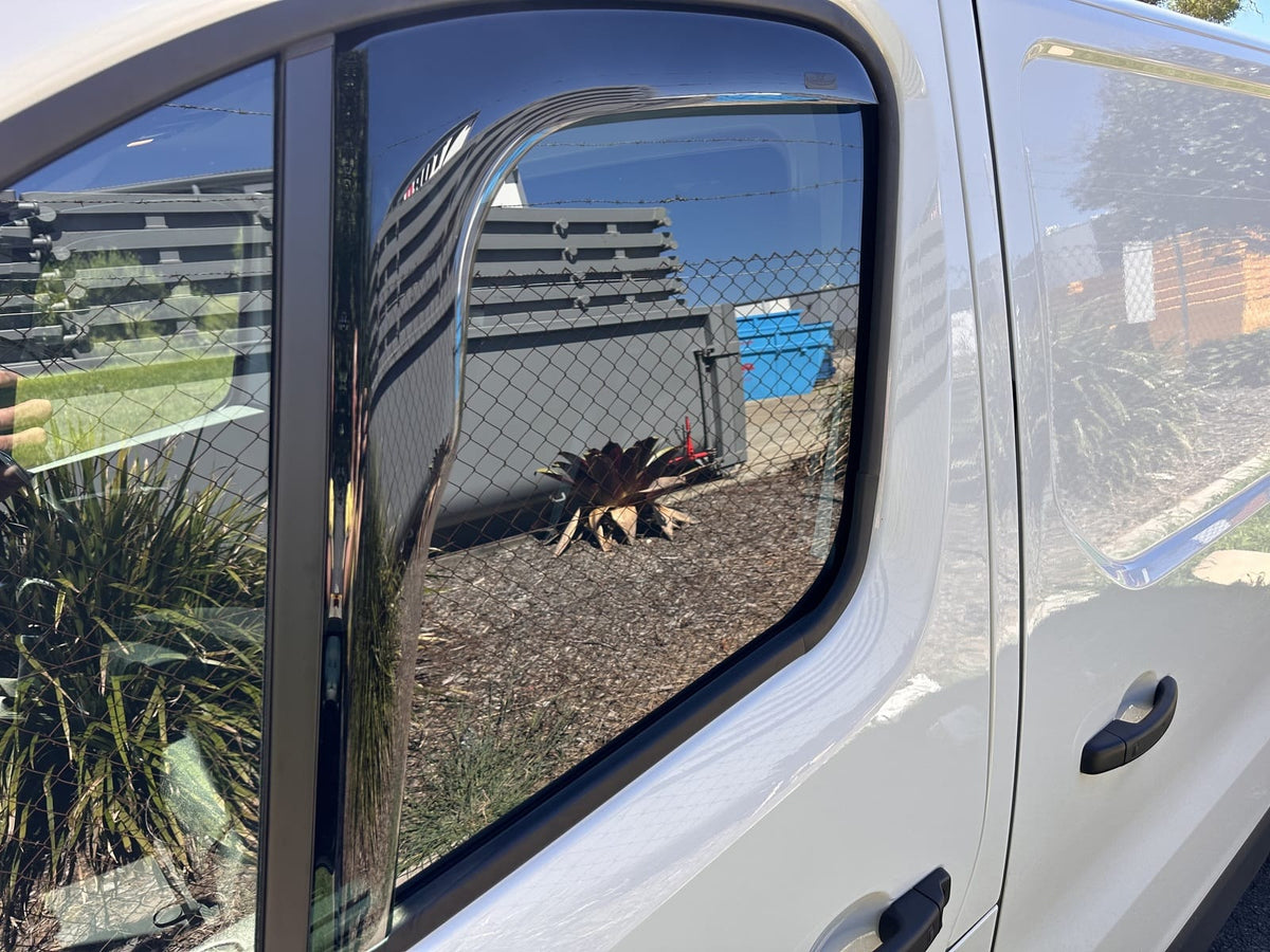 Installed View - Renault Trafic (2015-2026): Premium In-Channel Window Visors