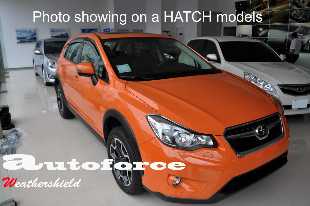 Installed View - Subaru Forester (2012-2018): Premium Window Visors