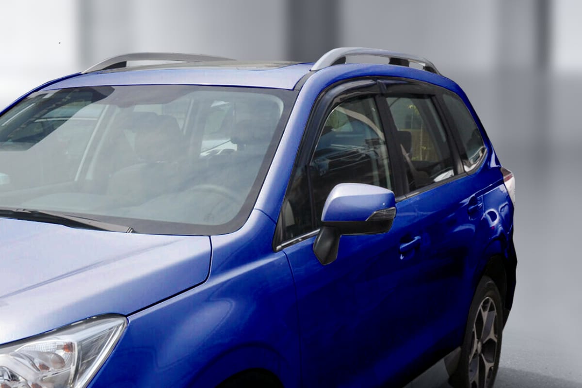Installed View - Subaru Forester (2012-2018): Premium Window Visors