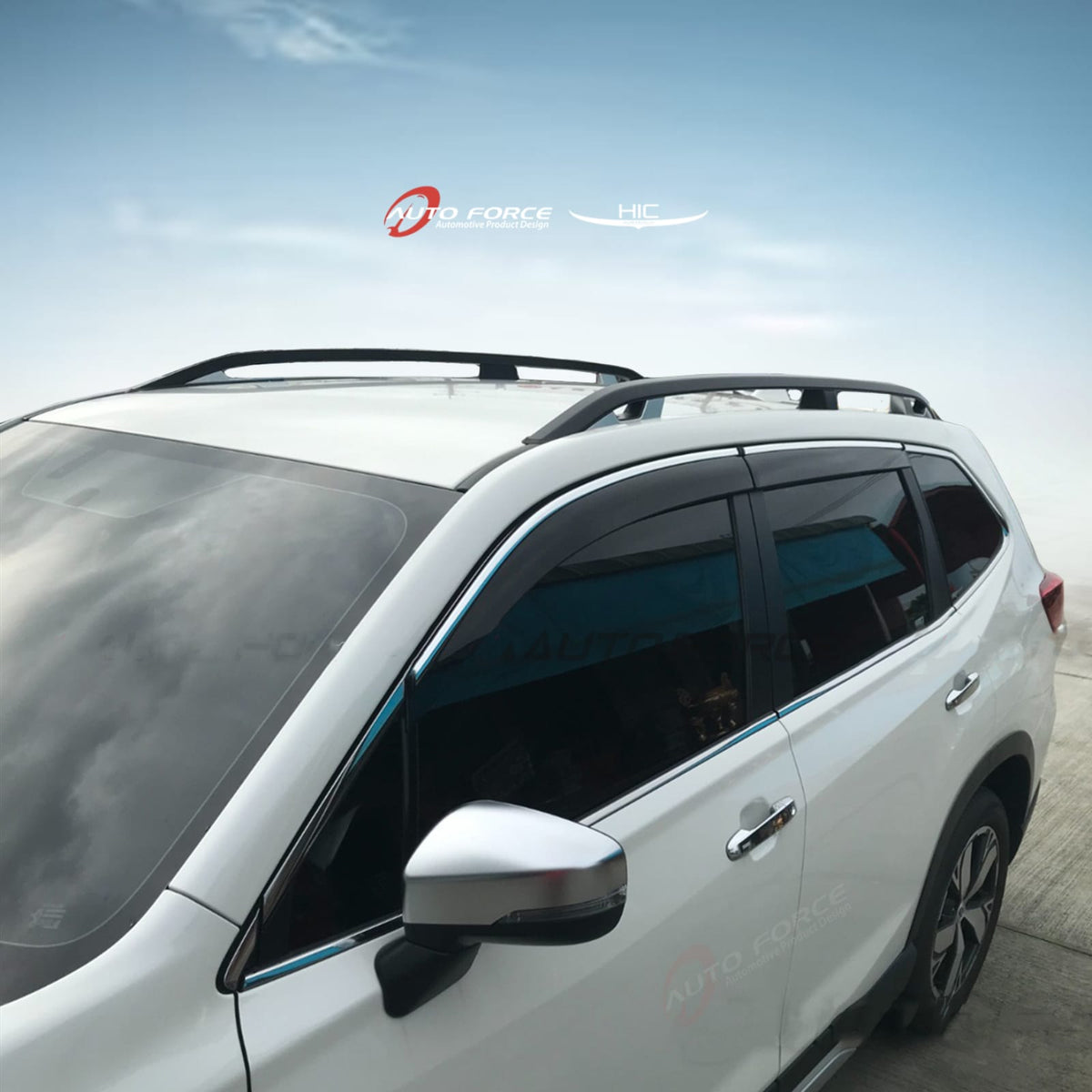 Installed View - Subaru Forester (2018-2022): Premium Window Visors