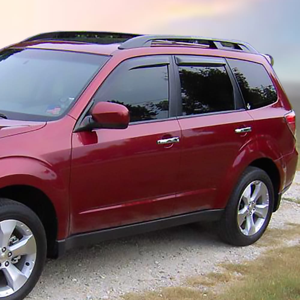 Installed View - Subaru Forester S3 (2008-2012): Premium Window Visors