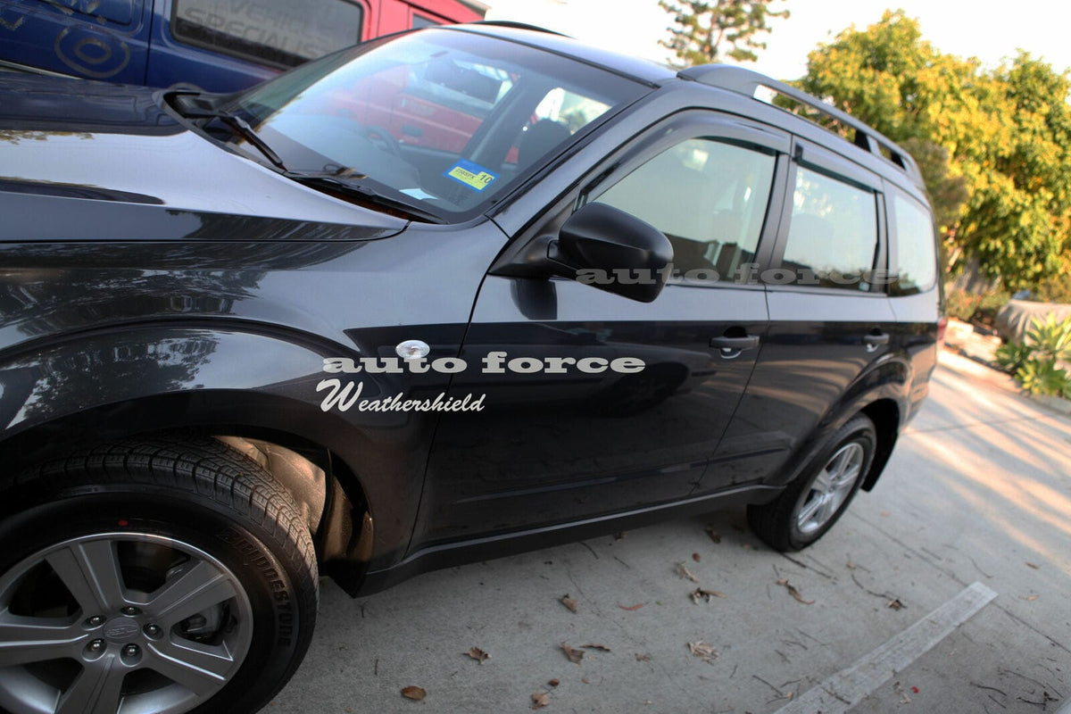 Installed View - Subaru Forester S3 (2008-2012): Premium Window Visors