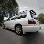 Installed View - Subaru Forester SF (1997-2002): Premium Window Visors
