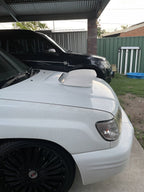 Installed View - Subaru Forester SF: Charge Speed Style Bonnet Scoop (1997-2002)