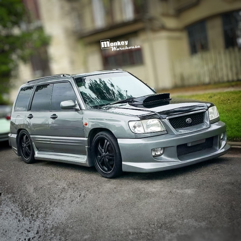 Installed View - Subaru Forester SF: Charge Speed Style Bonnet Scoop (1997-2002)