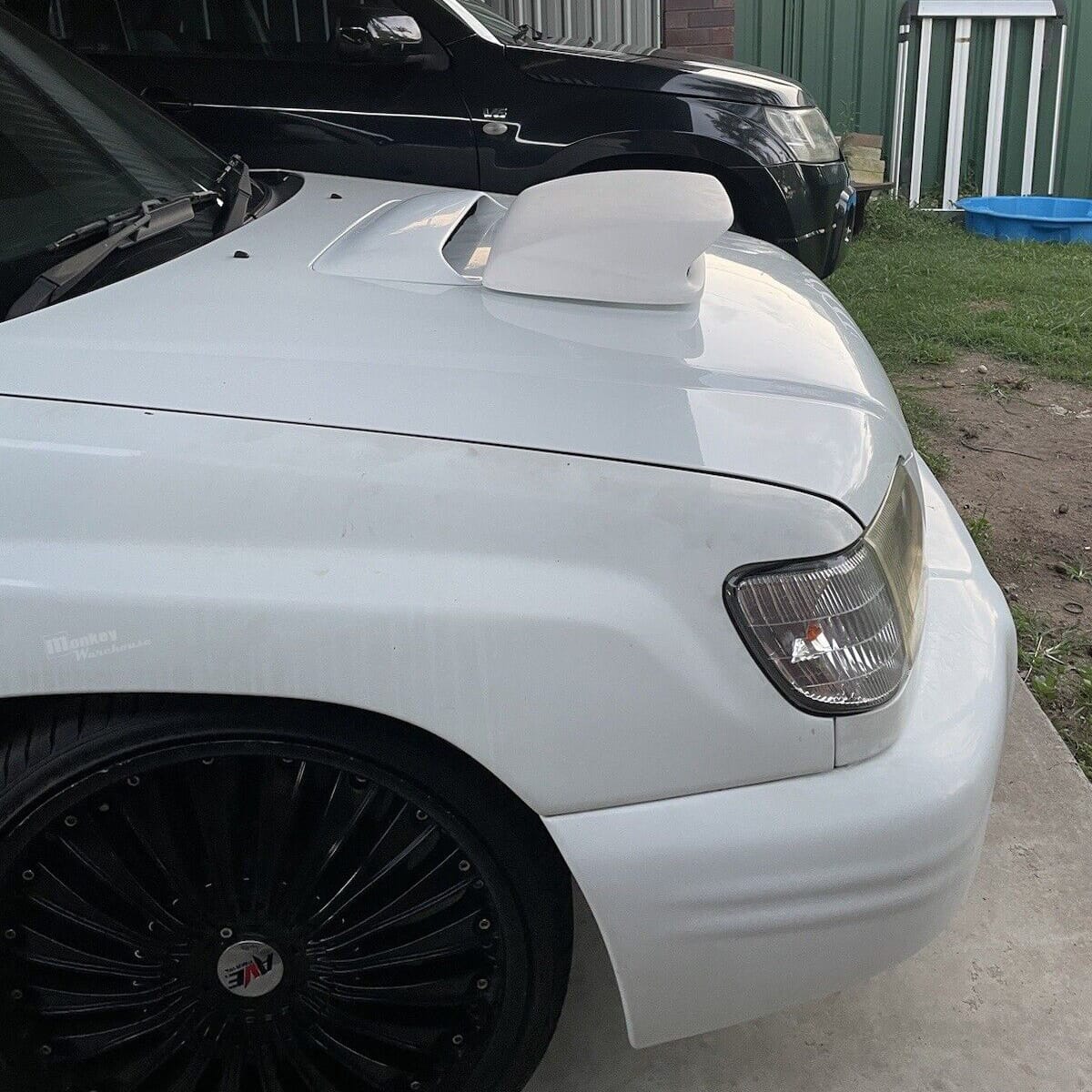 Installed View - Subaru Forester SF: Charge Speed Style Bonnet Scoop (1997-2002)