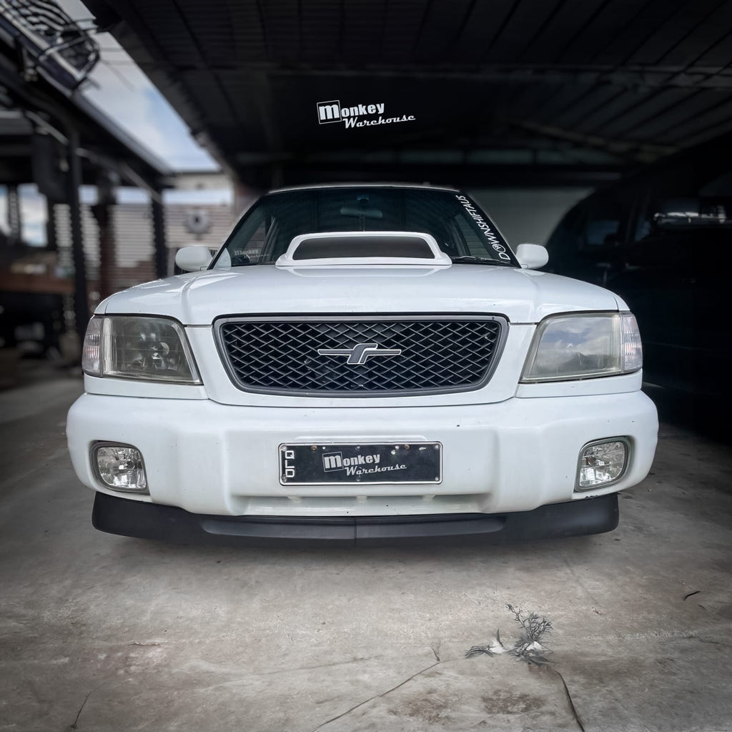 Installed View - Subaru Forester SF: Charge Speed Style Bonnet Scoop (1997-2002)