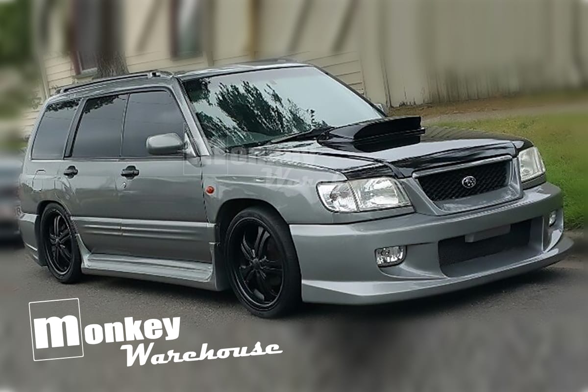 Installed View - Subaru Forester SF: Liberal Style Front Bumper