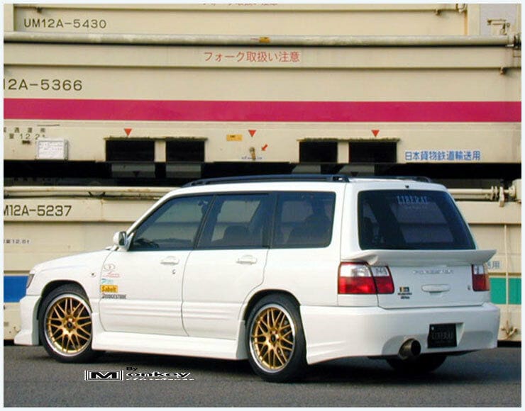 Installed View - Subaru Forester SF: Liberal Style Rear Bumper
