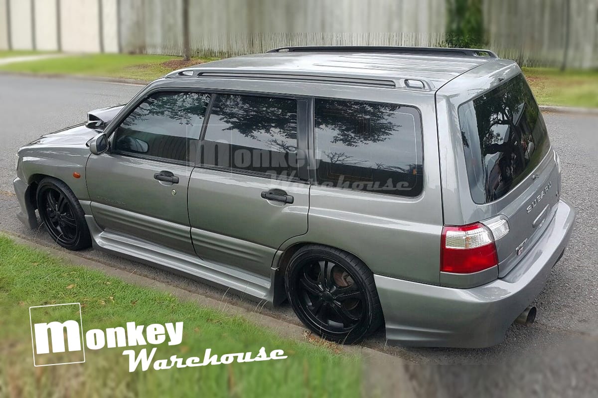 Installed View - Subaru Forester SF: Liberal Style Rear Bumper